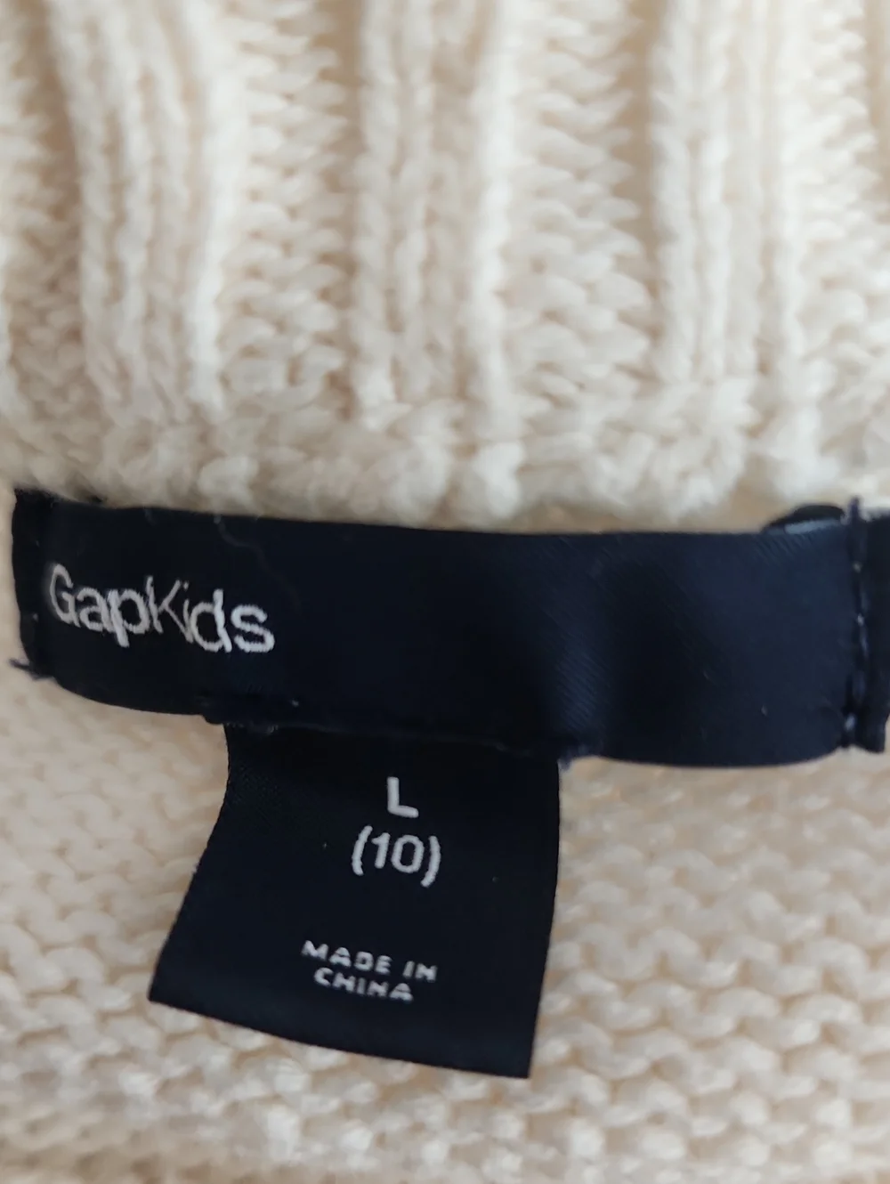 Gap Cream Knit Sweater Large 10